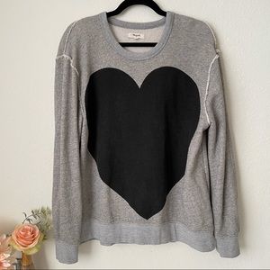 Madewell Hannah Heart Terry Sweatshirt
